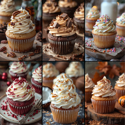 25 Cupcake Stock Photos – AI-Generated, High-Resolution desert/baking Images for Social Media, TikTok, Pinterest & Blogging