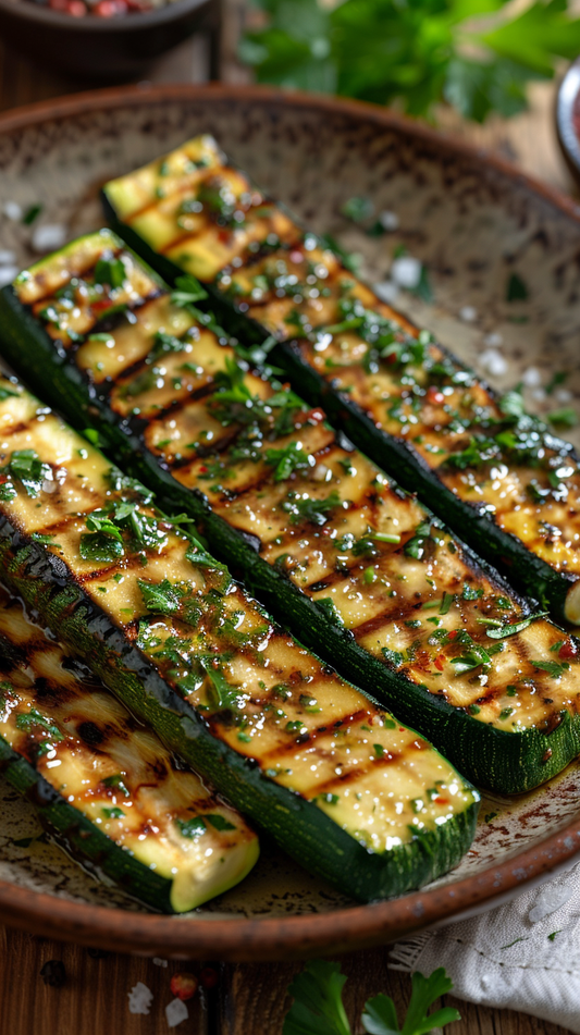 Grilled zucchini stock photos for creators